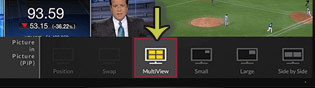 Where to select Multiview from the PiP options