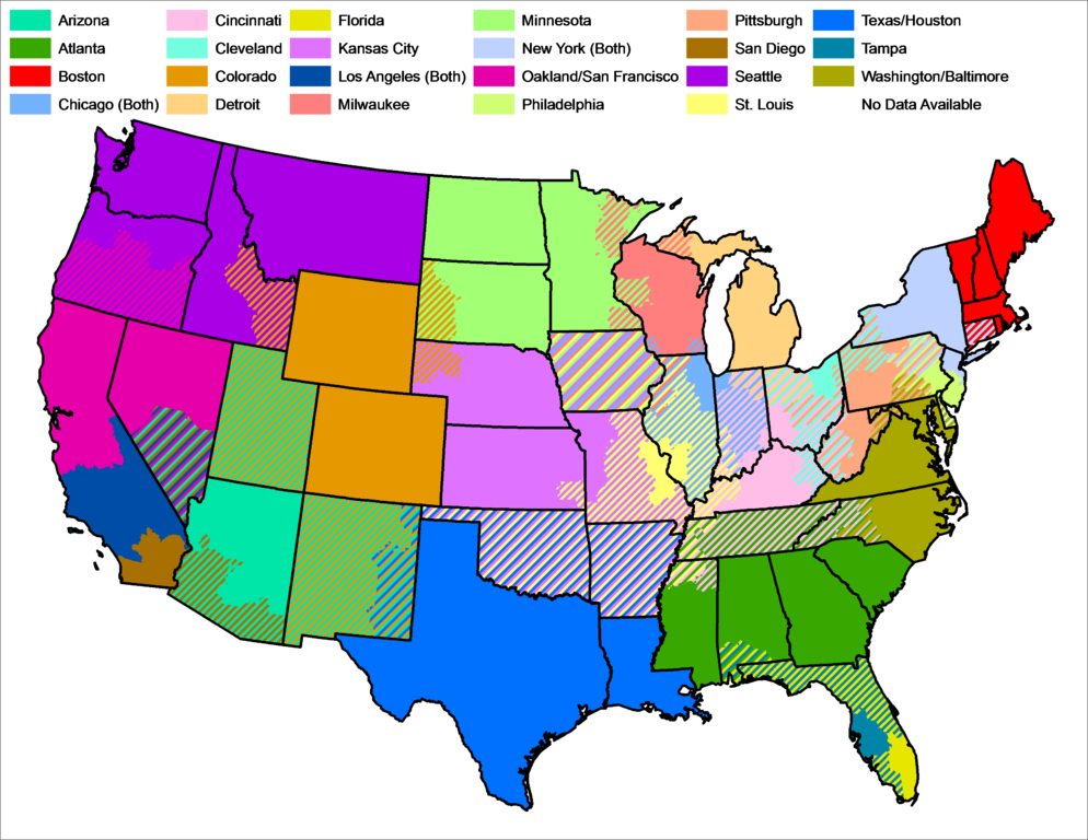 MLB.tv Blackout Zones